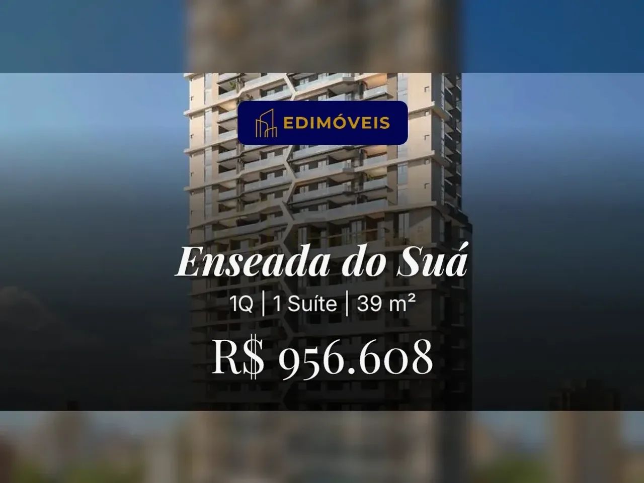 Enseada do Suá| Studio 1 quarto com segurança 24h e lazer completo