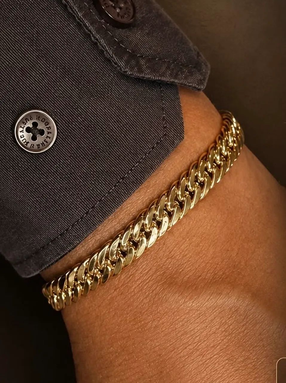 Pulseira Grumet Duplo em Ouro 18k 750
