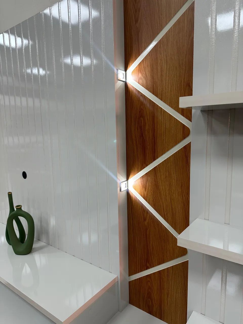 Home Cross com LED, Produzido em MDP e MDF, Apropriado para TV's de até 55 Polegadas; - Foto 6