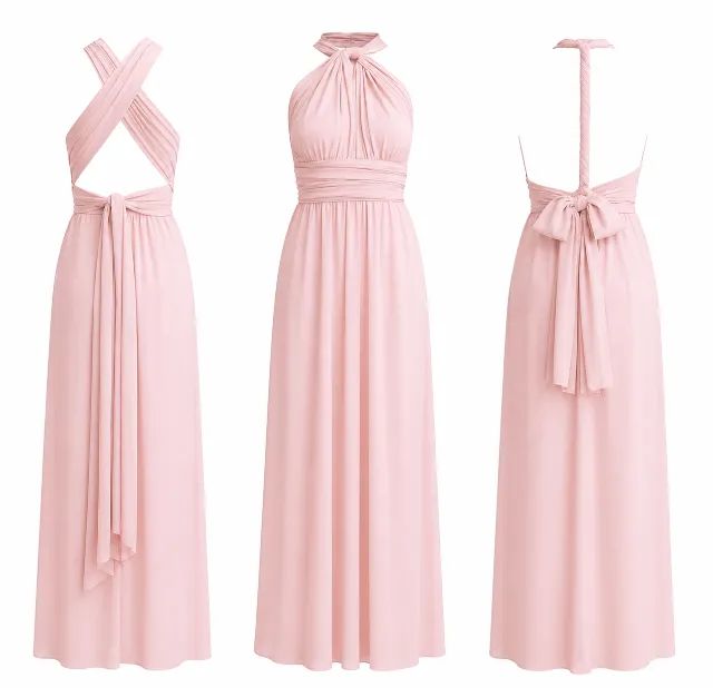 Vestido modelo infinity (ou vestido multiformas)