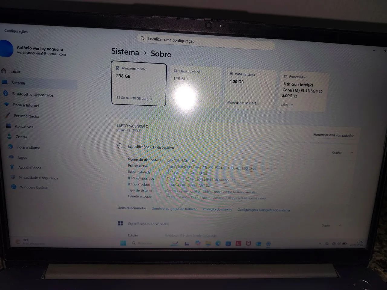 Notebook Lenovo perfeito estado  - Foto 4