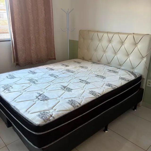 Cama Box Queen + Cabeceira de Cama