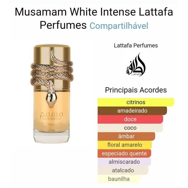 Perfume Musamam White Intense 100ml Lattafa Parfum Original  - Foto 2