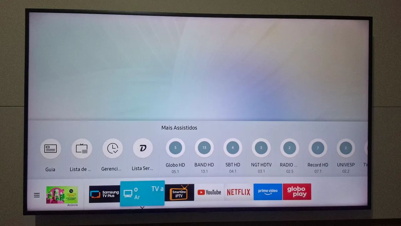 Smart TV Samsung 55, controle e base.(Ótimo estado) - Foto 4
