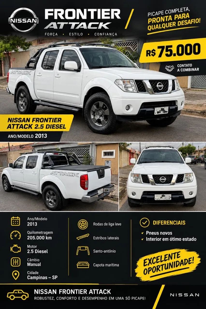 Nissan Frontier Frontier XE CD 4x2 2.5 TB Diesel 2013