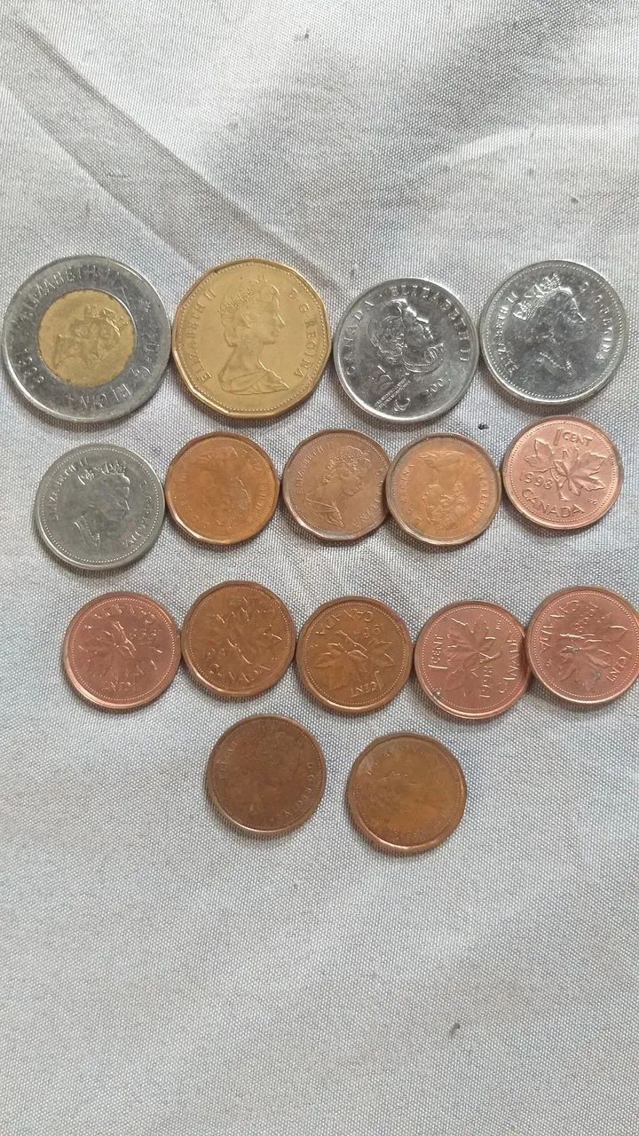 Moedas Dólar Canadense 