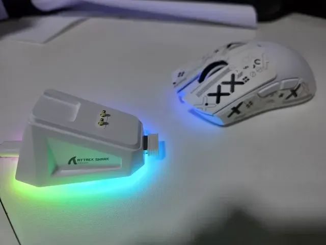 Mouse Gamer Attack Shark X11 Branco Wireless Bluetooth Original - Foto 2