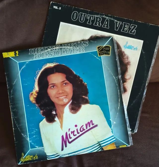 Lote 2 Lps Discos De Vinil Gospel Evangélico Míriam - Raros