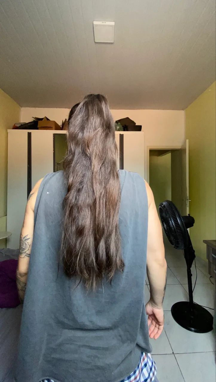 Cabelo humano natural 