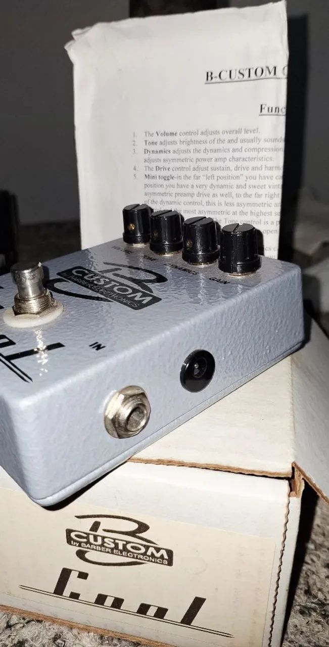 Pedal de Overdrive Barber Custom B Cool ! Excelente !! - Foto 5