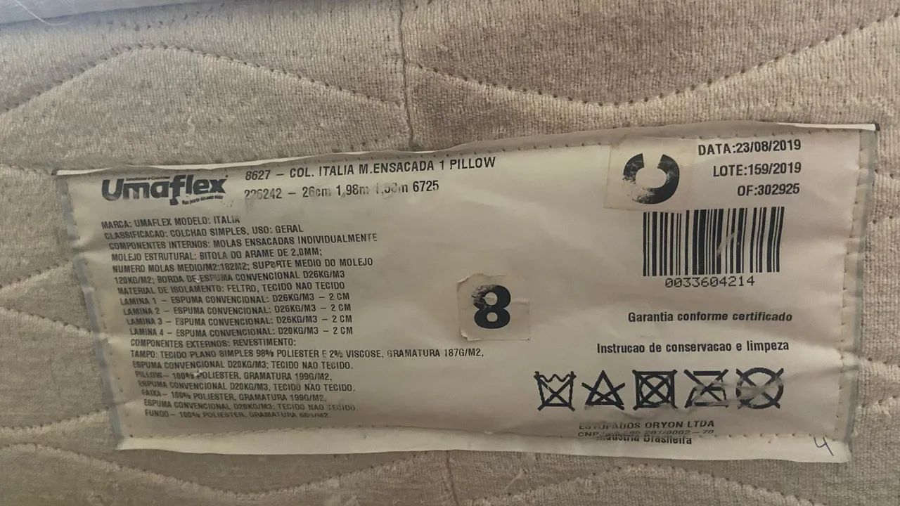 Colchão Queen molas ensacadas Umaflex - Foto 3