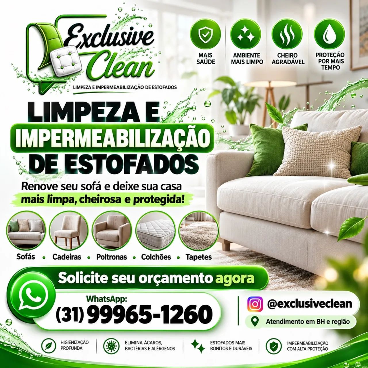 Limpeza de Sofá 