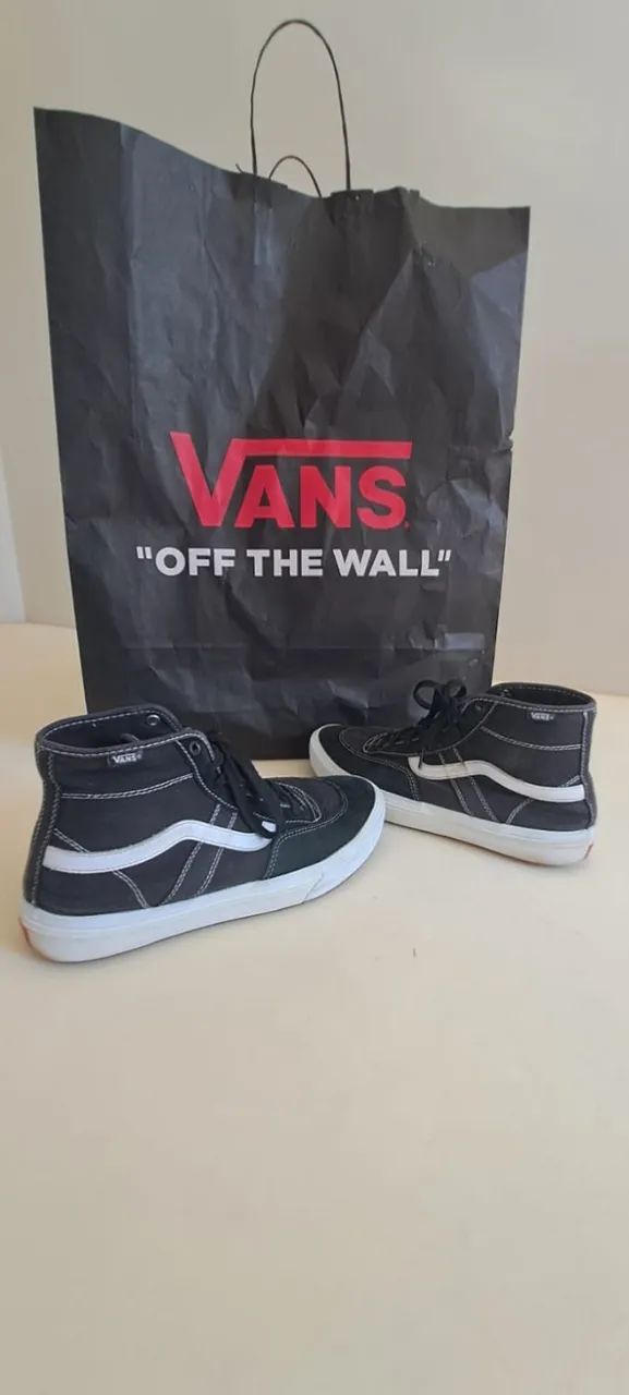 Tênis Vans Gilbert Crockett High Black White - Foto 5