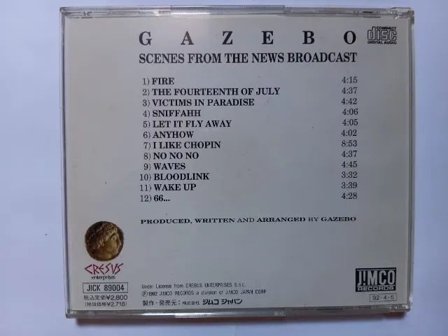 CD - Gazebo "Scenes From The News Broadcast" Importado Usado - Foto 2