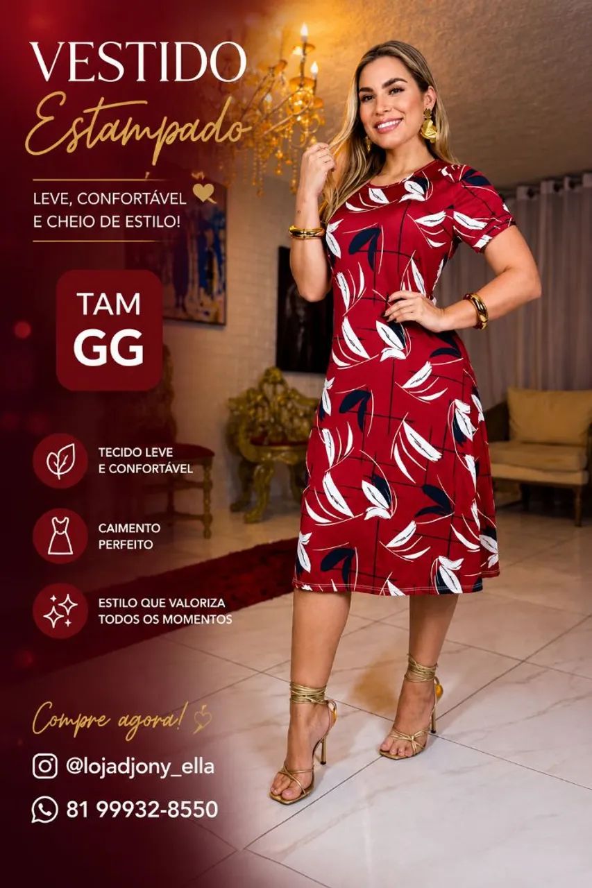 Vestido longo em malha - Foto 2