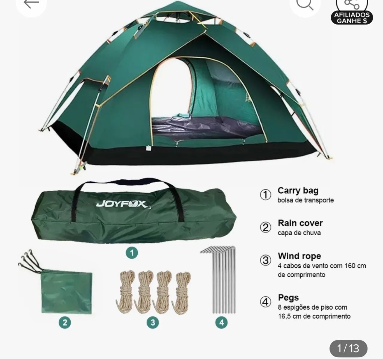 Barraca para camping  - Foto 2