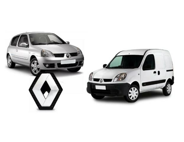 Emblema Da Grade Do Parachoque Dianteiro Renault Clio 2003 Até 2012 e Kangoo 2009 Até 2014