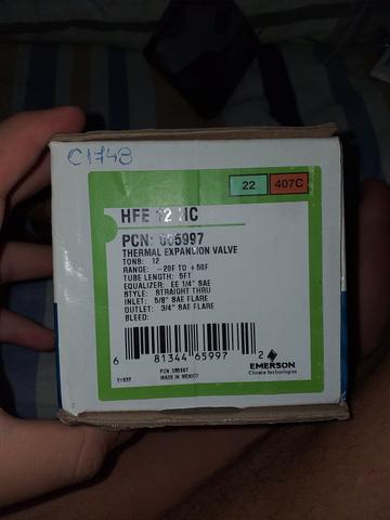 Válvula de expansão termostatica 8 tr nunca usado