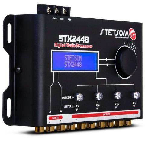Processador de audio stx 2448 4 vias stetsom NOVO 1 ano de garantia Entregamos