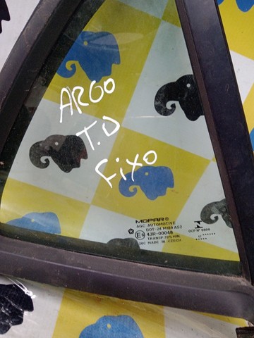 Vidro Fixo Traseiro Direito Com Borracha Argo 2018 - 2020 - Foto 2
