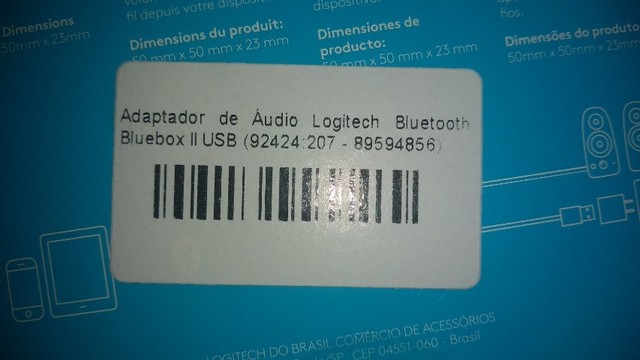 Receptor Bluetooth Logitech Bluebox 2 NOVO lacrado