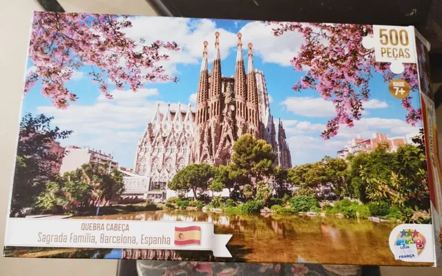 Jogo Quebra Cabeça Puzzle 500pçs Sagrada Família Barcelona