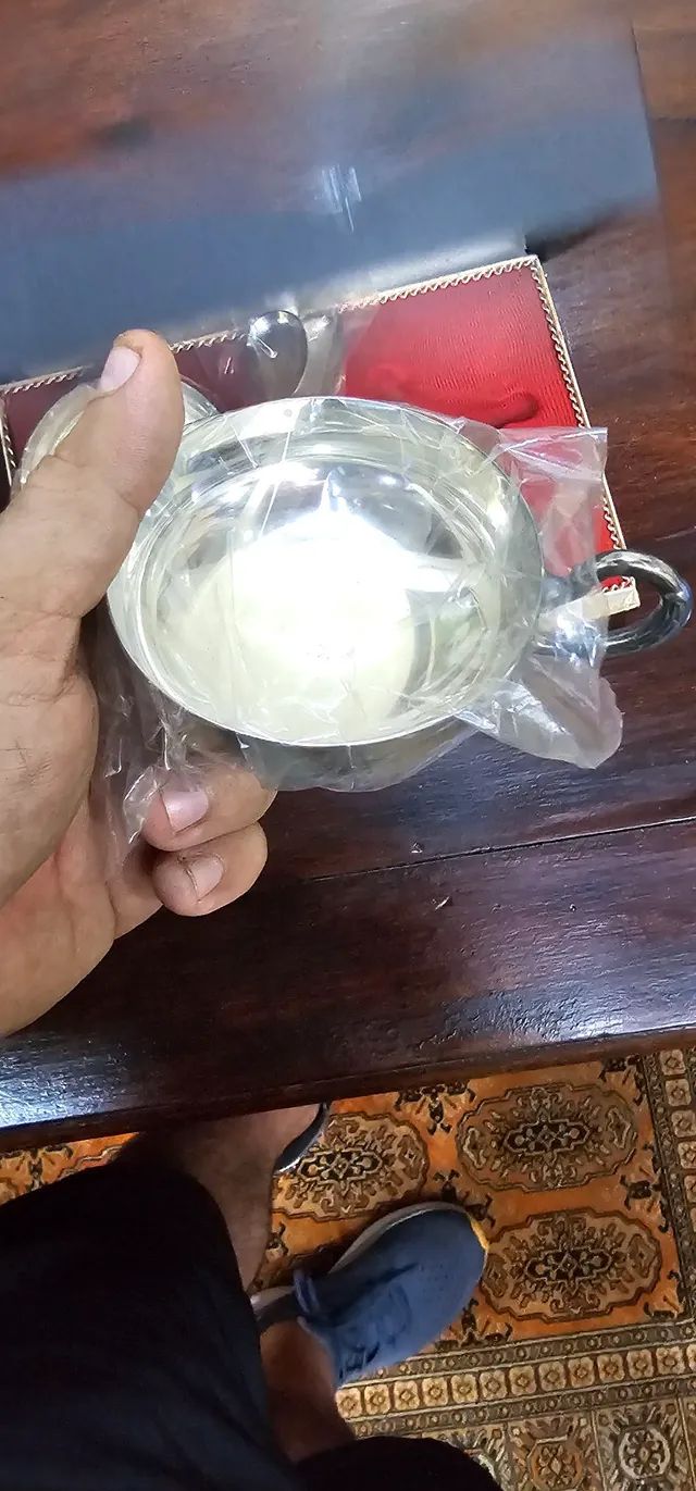 Antiguidades,  pratas 90 eberle na caixa, relíquia  - Foto 2