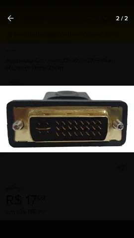 adaptador/conversor DVI-I p/ HDMI  - Foto 2
