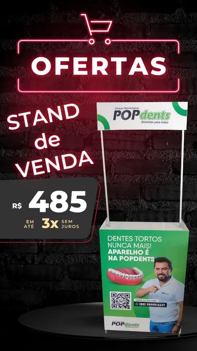 Stand de vendas expositor