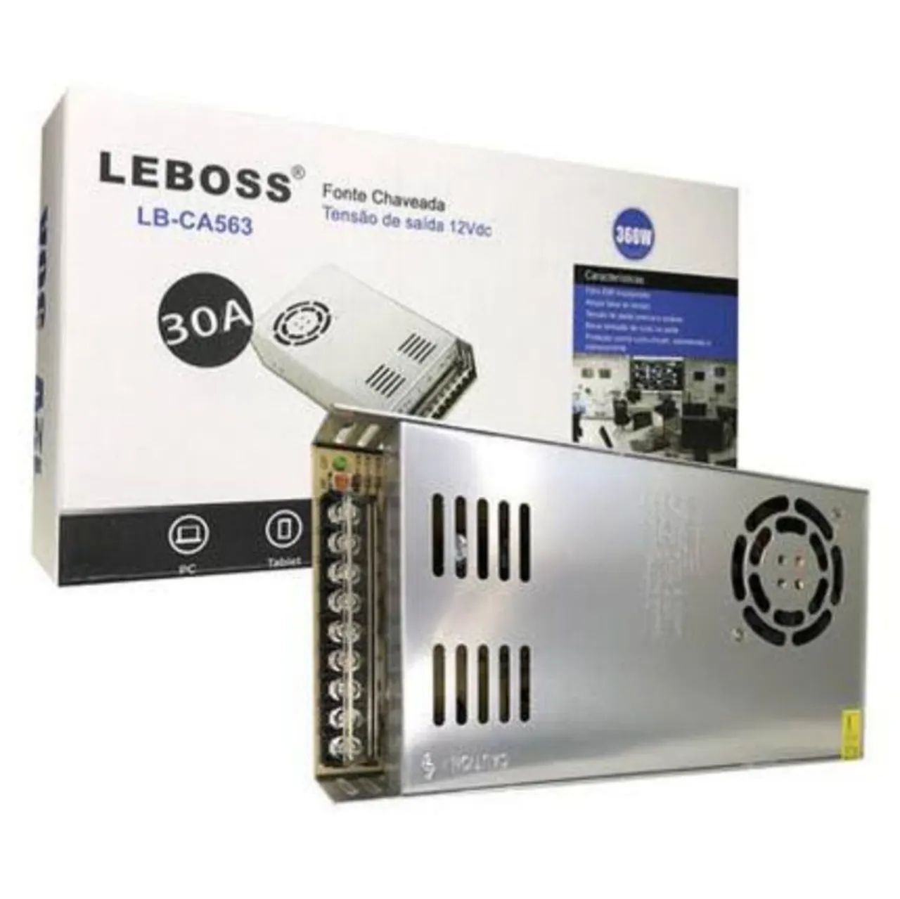 Fonte chaveada 30A 360w Real