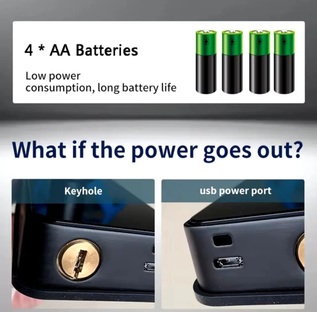 S819 smart lock impressão digital fechadura - Foto 4