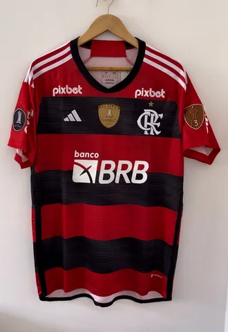 Camisa Flamengo Jogo 1 Patch libertadores campeão 