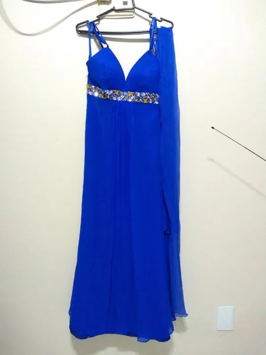 Vestido Azul Longo TAM n° 36