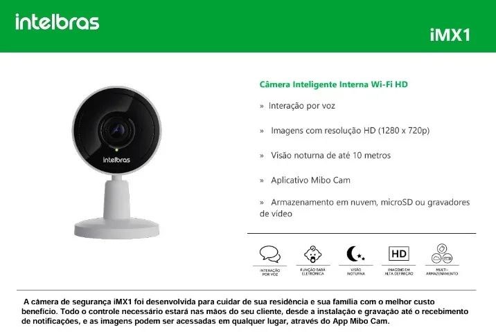 Câmera Cftv Ip IMX1 - Intelbras - 1 ano de garantia - Foto 4