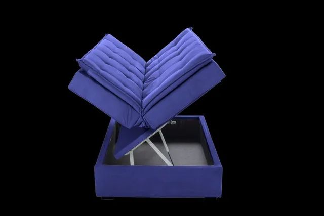 SOFÁ CAMA COM BAÚ SUPER FUNCIONAL!!! T263T - Foto 2