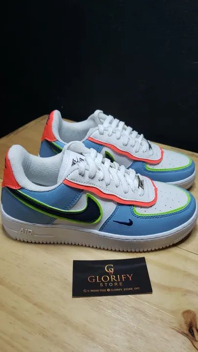 Tênis NIKE AIR FORCE SHADOW Azul/Branco Feminino Nº 35 - A Pronta Entrega / LEIA DESCRIÇÃO - Foto 3