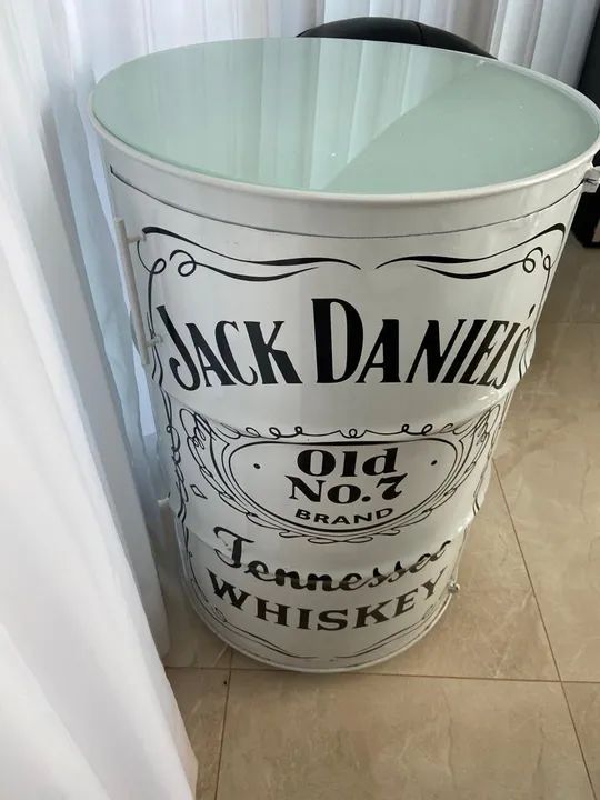 Mesa ou bar de tonel/tambor Jack Daniels