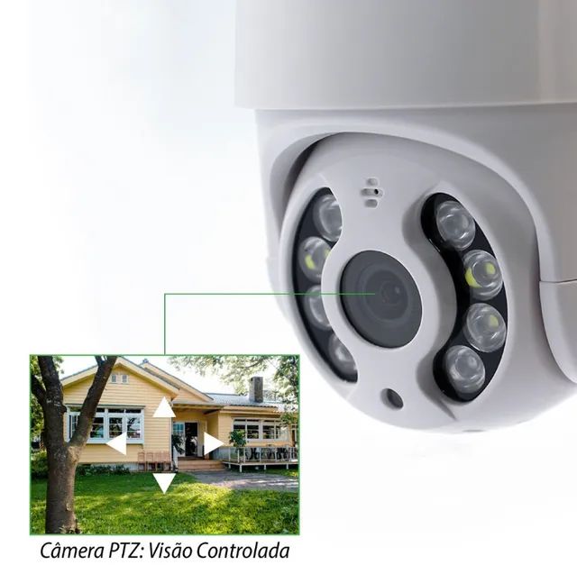 Câmera de segurança Ip Icsee Prova D'água Infravermelho Externa Wifi Hd 3 - Foto 2