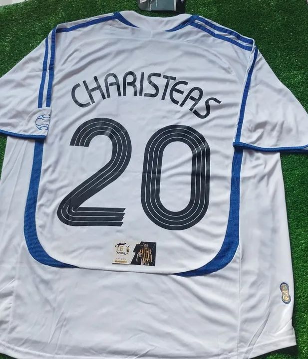 Camisa Futebol Seleção Grécia Retrô 2006/07 - Home Personalizada - Foto 4