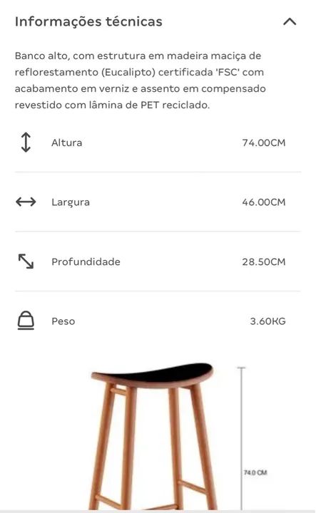 Banco alto ( 02 bancos) - Foto 2