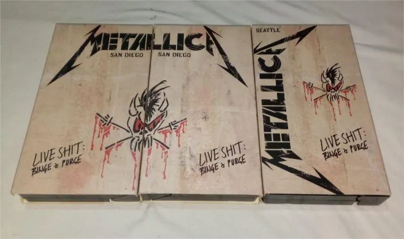 Metallica - Live Shit: Binge & Purge - Box 3 Vhs + 3 Cds - Foto 5