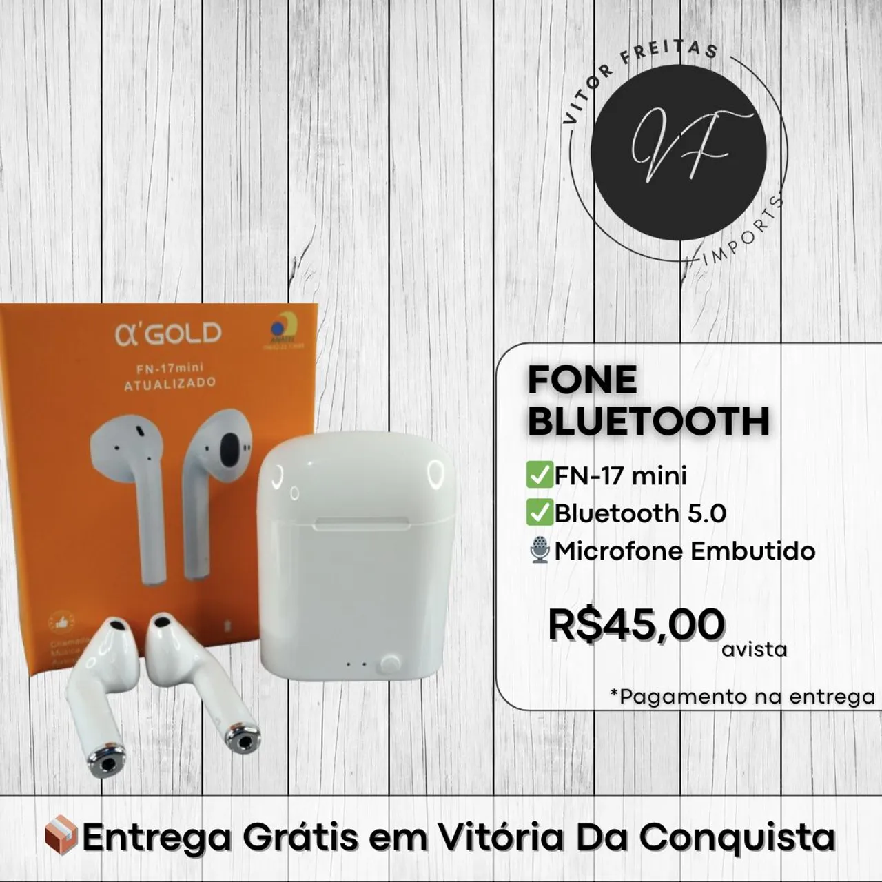 Fone Bluetooth | Entrega Grátis 