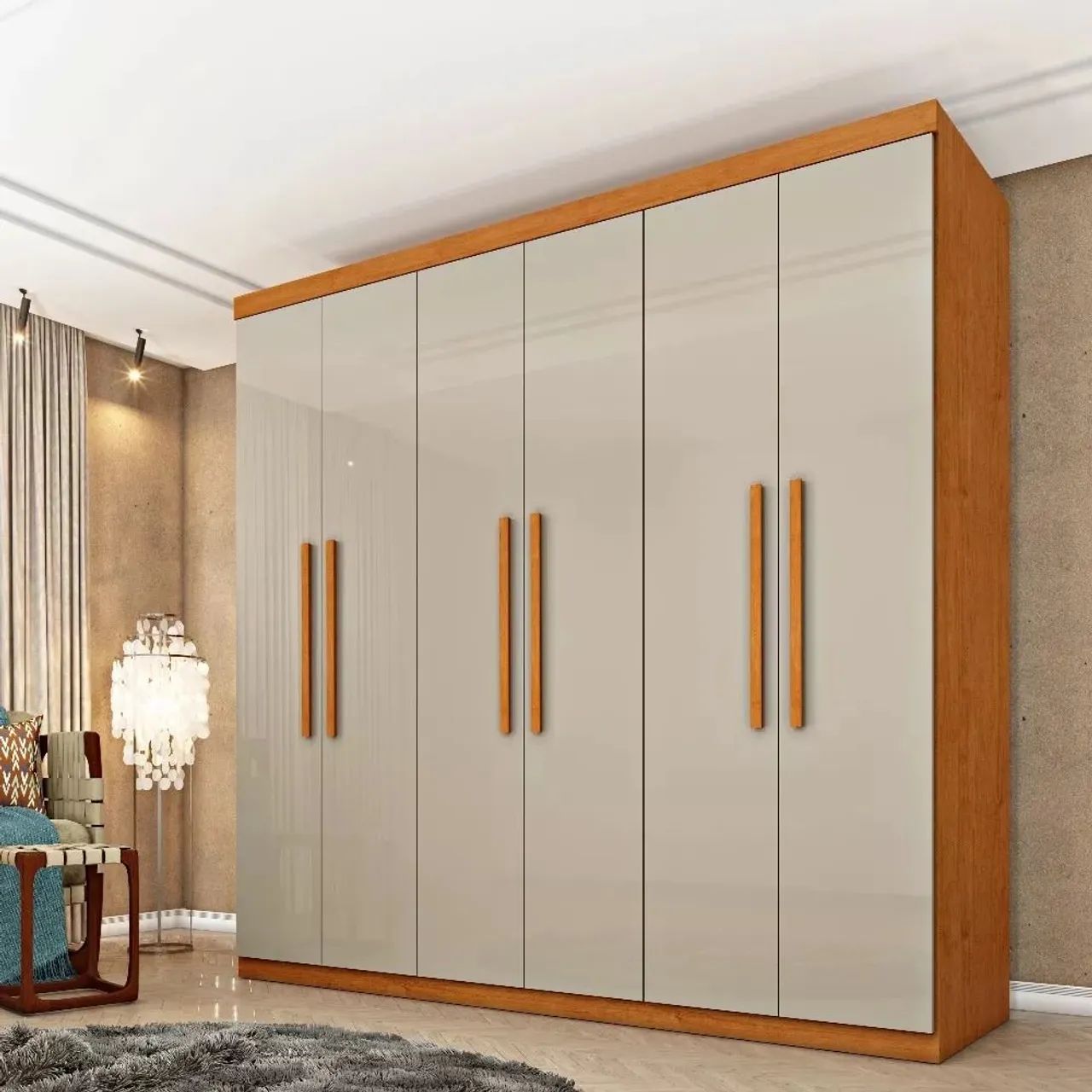 Guarda-Roupa 6 Portas Branco - Novo - Foto 3