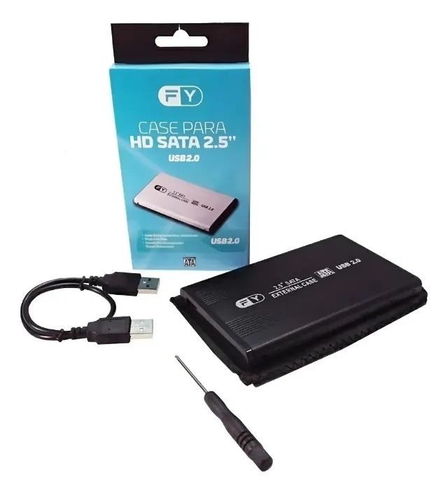 Case Gaveta Para Hd Sata 2.5 Usb 2.0 Case Hd Notebook Externo fyh2521 Loja Coimbra Entrega - Foto 2