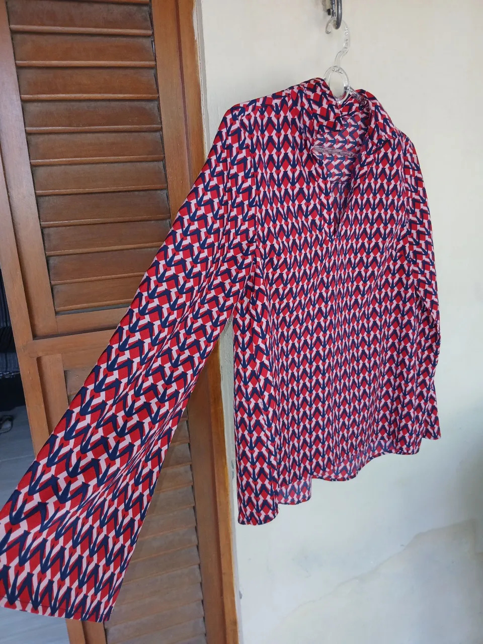 Camisa estampada manga longa
