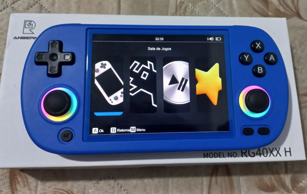 ANBERNIC　RG40XXH　ブルー Amazon.com: ANBERNIC RG40XX H Retro Gaming Console with 4.0