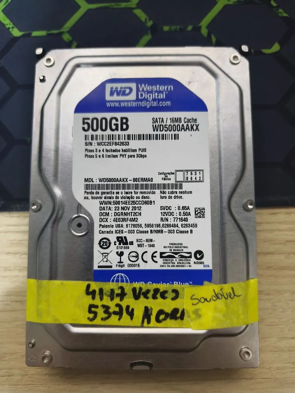 HD Western Digital 500GB