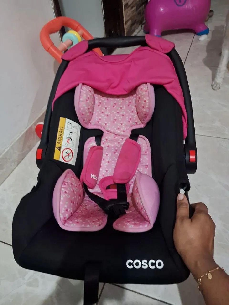 Bebê conforto rosa - Cosco