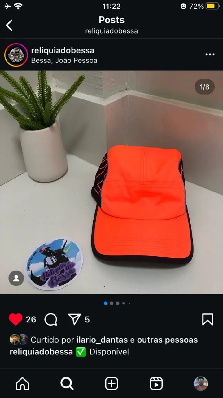 BONÉ NIKE AW84 DRI FIT ORIGINAL LARANJA - Foto 2