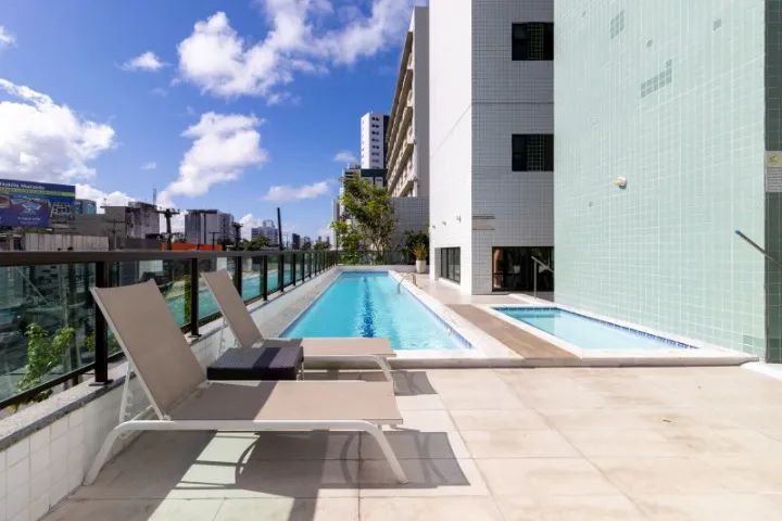 Apartamento mobiliado em boa viagem 2 quartos a 5  min do mar - Foto 9